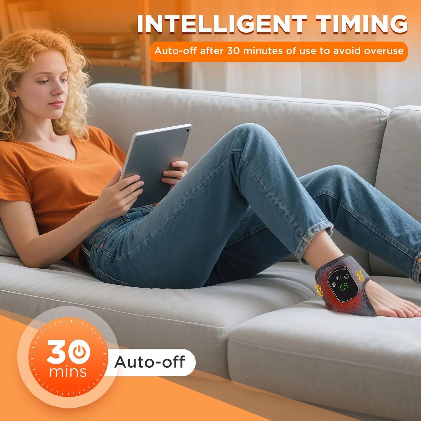 Wireless Heated Leg Massager 2pcs
