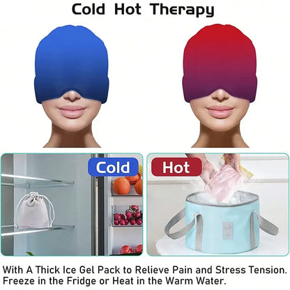 Hot & Cold Therapy Migraine Headache Relief Cap